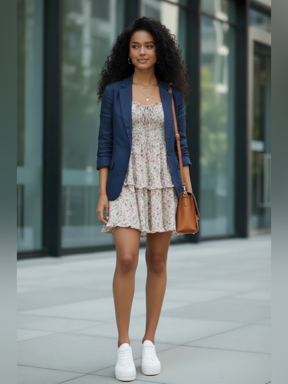 Lush Pink Floral Mini Dress